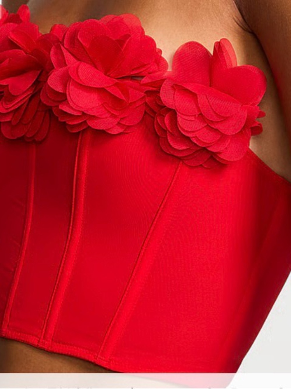 Victoria’s  Secret Red Roses Strapless Corset Top Size S-DD